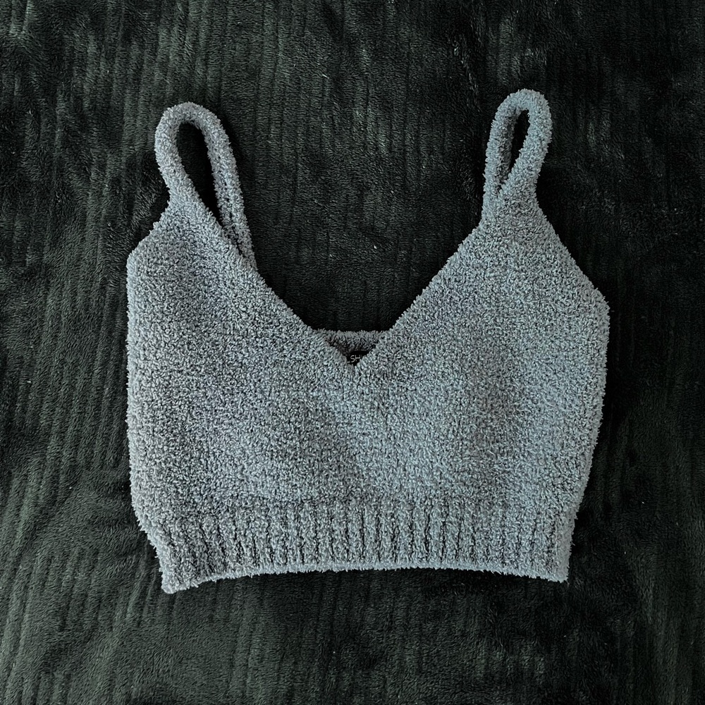 Fluffy crop top